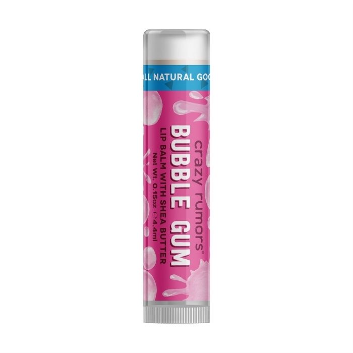 Crazy Rumors - Vegan Lip Balm with Shea Butter, 4ml | Bubble Gum - 1 Pack
