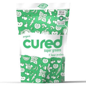Cured Supplements - Organic Super Greens & Hemp Protein Powder, 250g