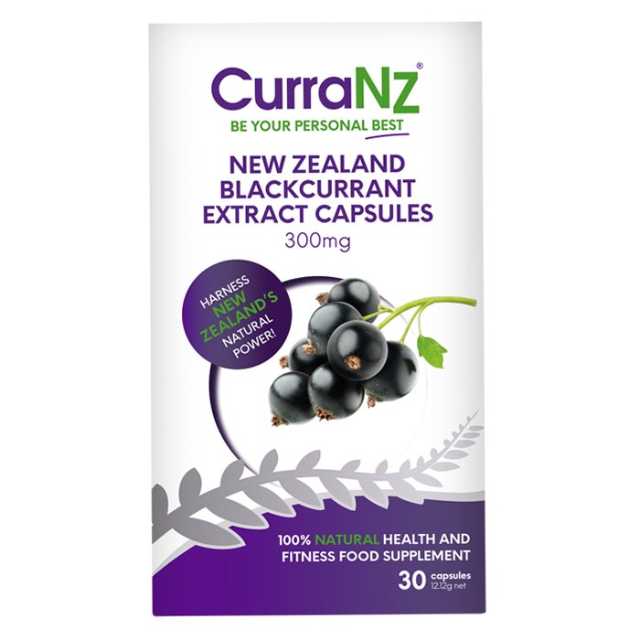 CurraNZ - Natural New Zealand Blackcurrant Extract, 30 capsules_Front