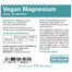 DR.VEGAN - Magnesium 400mg, 60 Capsules - back