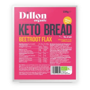 Dillon Organic - Organic Flax Keto Bread, 250g | Multiple Flavours
