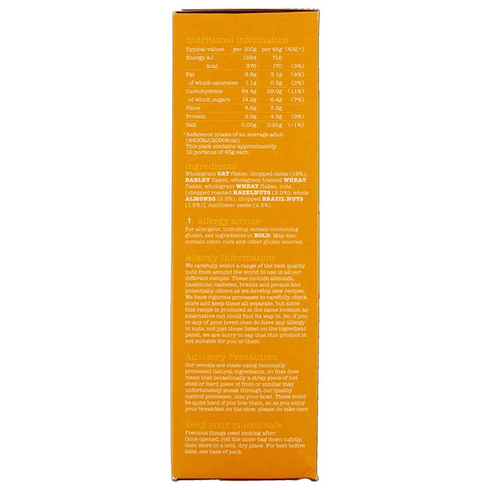 Dorset Simply Cereals - Simply Muesli, Nutty  Pack of 5 - back