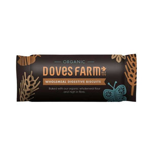Doves Farm - Organic Wholemeal Digestive Biscuits | Multiple Sizes | Pack of 12