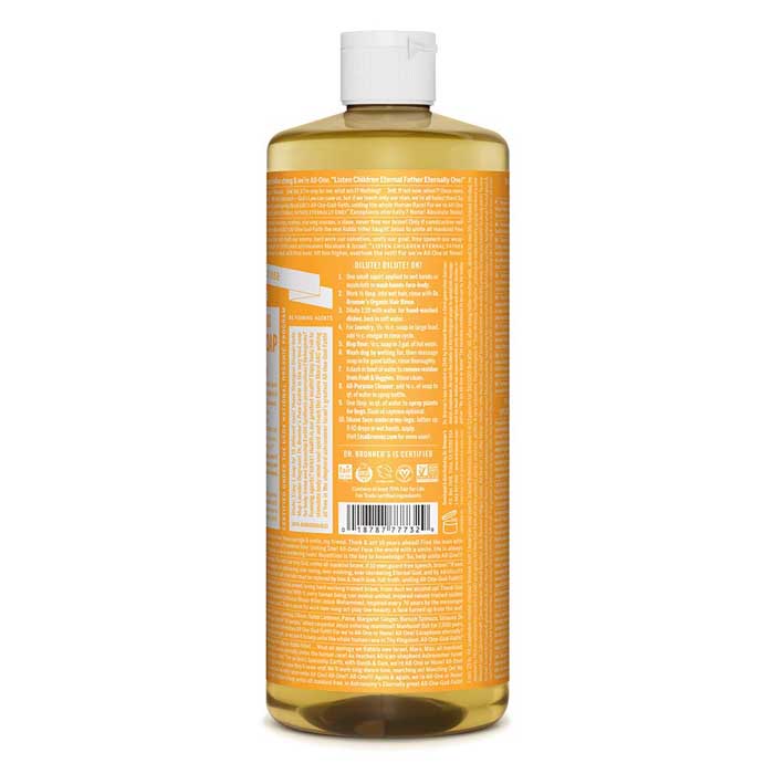 Dr. Bronner's - Pure-Castile Liquid Soap, Citrus - 473ml - back