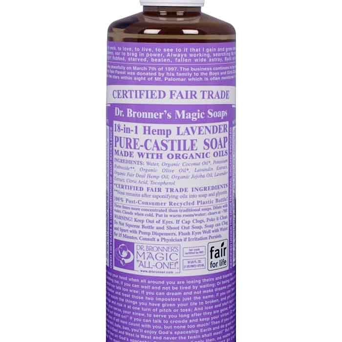 Dr. Bronner's - Pure-Castile Liquid Soap, Lavender - 273ml