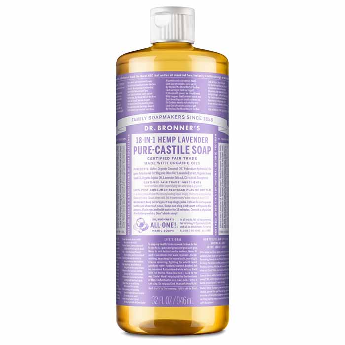 Dr. Bronner's - Pure-Castile Liquid Soap, Lavender - 946ml