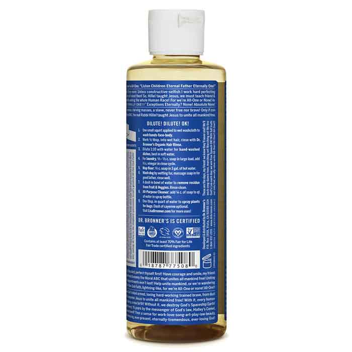 Dr. Bronner's - Pure-Castile Liquid Soap, Peppermint - 237ml - back