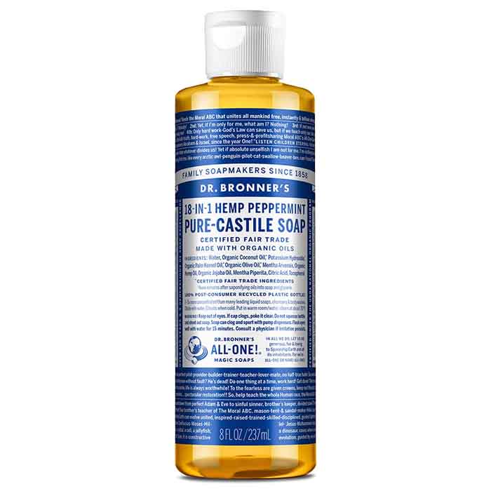 Dr. Bronner's - Pure-Castile Liquid Soap, Peppermint - 237ml
