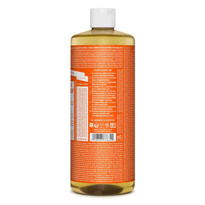 Dr. Bronner's - Pure-Castile Liquid Soap, Tea Tree - 946ml - back