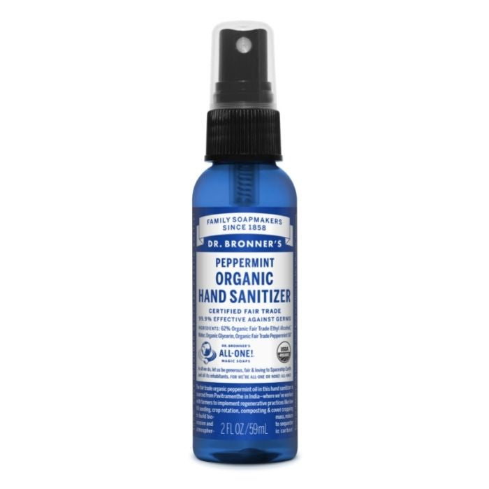 Dr. Bronner's - Organic Hand Sanitizer Spray, 59ml | Multiple Fragrances - PlantX UK