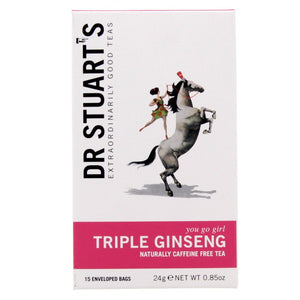 Dr Stuart's - Triple Ginseng Plus Tea, 15 Bags | Pack of 4
