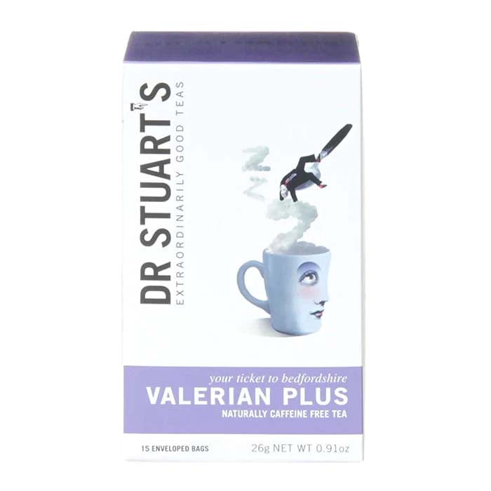 Dr Stuarts - Organic Valerian Plus Tea Bags, 15 Bags  Pack of 4