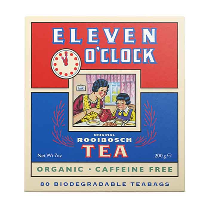 Dragonfly - Eleven O'clock Organic Rooibos Tea Bags, 80 Bags  Pack of 4