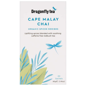 Dragonfly Tea - Organic Cape Malay Chai Spiced Rooibos Tea, 20 Bags | Pack of 4
