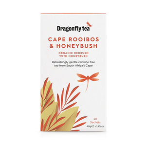 Dragonfly Tea - Organic Cape Rooibos & Honeybush Tea, 20 Bags | Pack of 4
