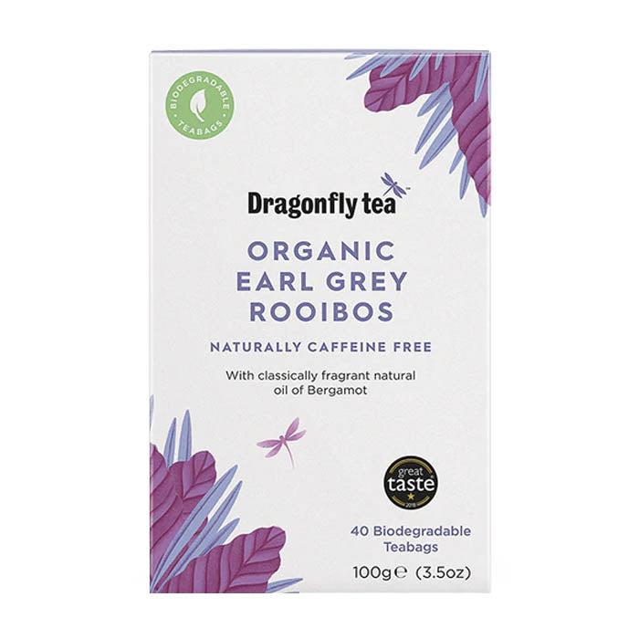 Dragonfly Tea - Organic Rooibos Earl Grey, 40 Bags