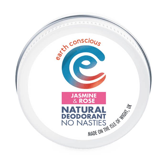 Earth Conscious - Natural Deodorant Tin - Jasmine & Rose, 60g