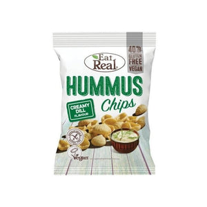 Eat Real - Hummus Chips Creamy Dill, 135g | Pack of 10