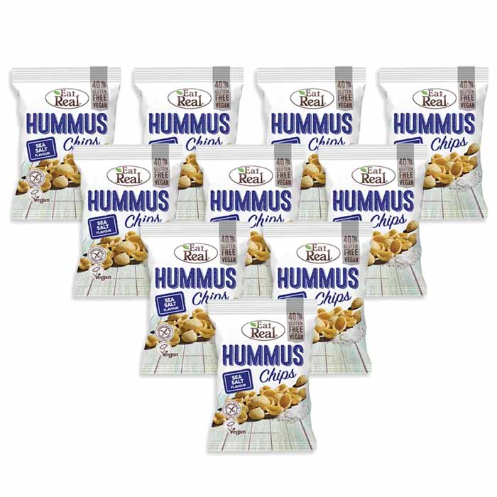 Eat Real - Hummus Chips Sea Salt - 10-Pack