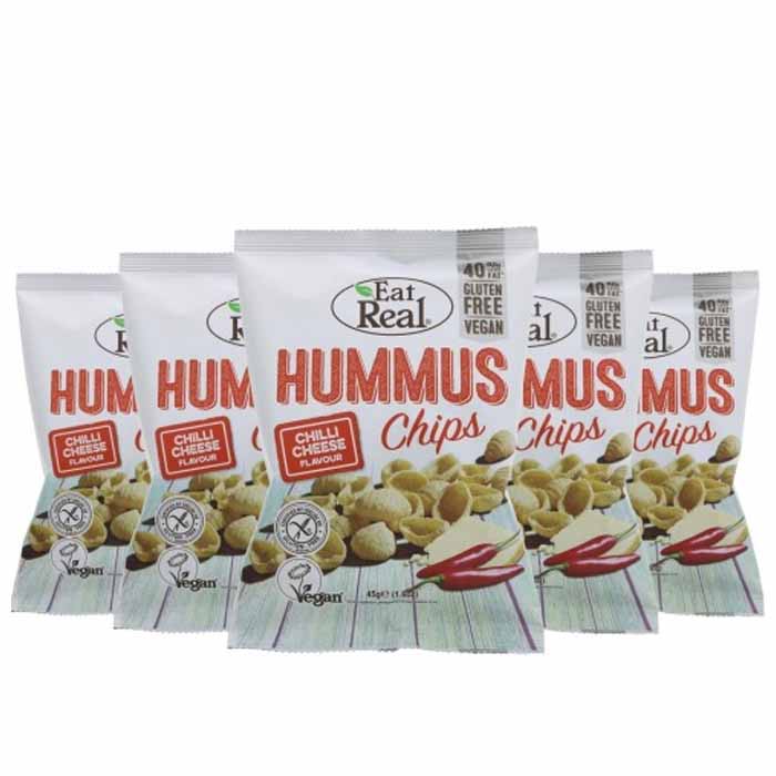 Eat Real - Hummus Chips , Chilli Cheese (45g) 12 Pack