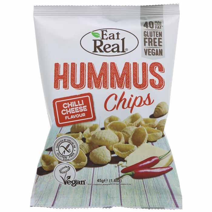 Eat Real - Hummus Chips , Chilli Cheese (45g)