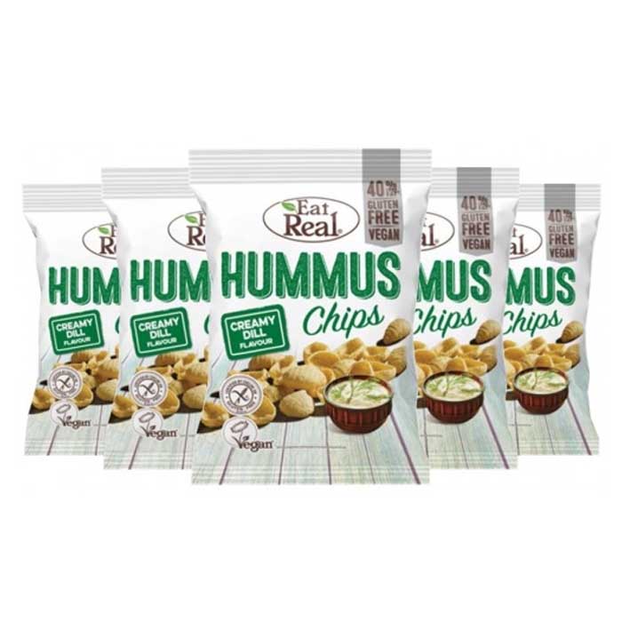 Eat Real - Hummus Chips , Creamy Dill (45g) 12 Pack