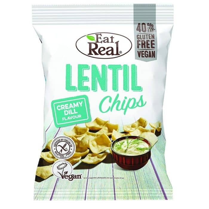 Eat Real - Lentil Chips Creamy Dill, 113g - front