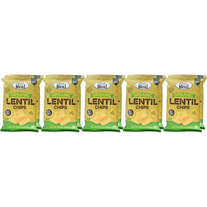 Eat Real - Organic Lentil Chips Sea Salt, 100g | Pack of 10