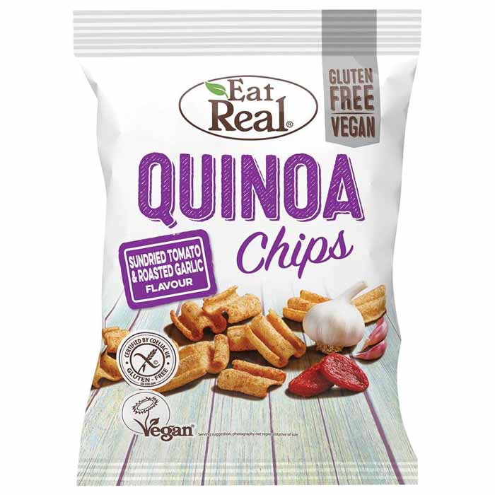Eat Real - Quinoa Chips  - Tomato & Garlic (30g) 1-Pack