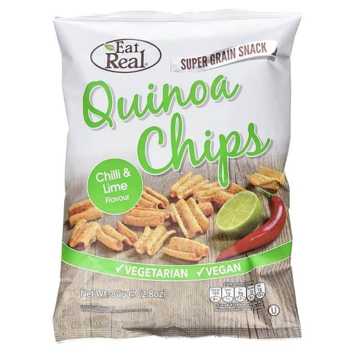 Eat Real - Quinoa Chips Chilli & Lime, 80g - front