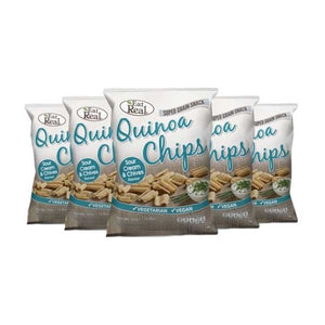Eat Real - Quinoa Chips Sour Cream & Chives | Multiple Options