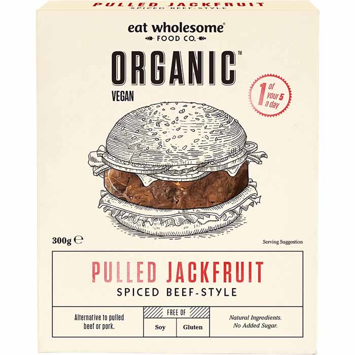 Eat Wholesome - Organic Spiced Beef-Style Pulled Jackfruit, 300g