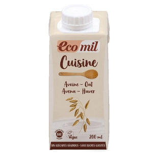 Ecomil - Organic Cuisine Oat Milk for Cooking, 200ml