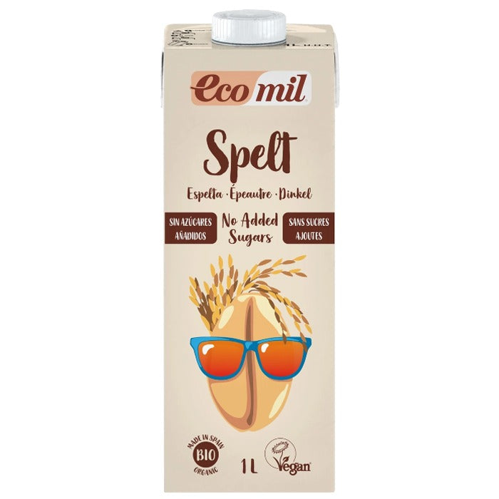 Ecomil - Organic Spelt Drink with Calcium, No Added Sugars, 1L.