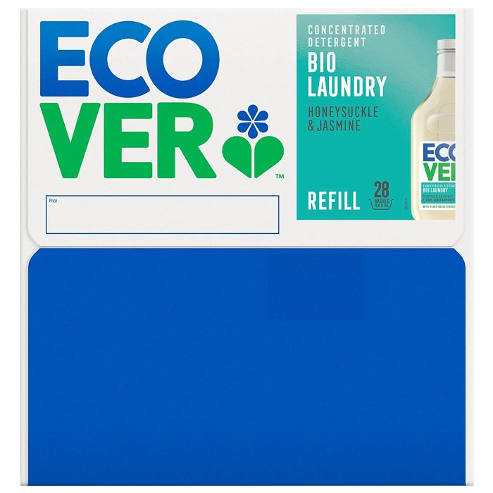 Ecover - Bio Concentrated Laundry Liquid Refill Bag In A Box, 15L