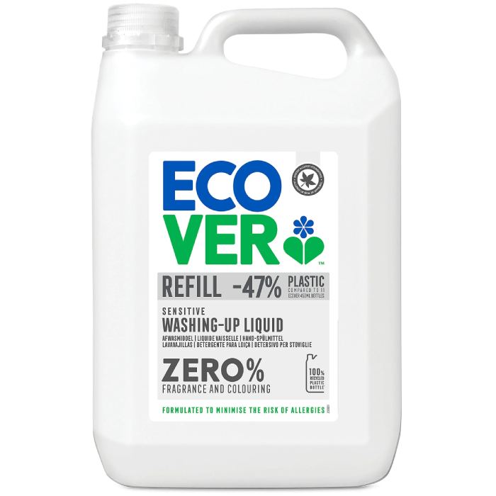 Ecover - Sensitive Washing Up Liquid - Zero, 5l front