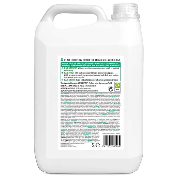 Ecover - Toilet Cleaner - Pine, 5L - back