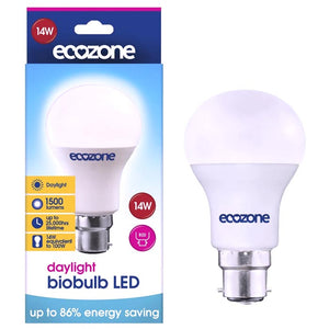 Ecozone - LED BioBulb Bayonet Cap Daylight 14W (100W Equivalent)