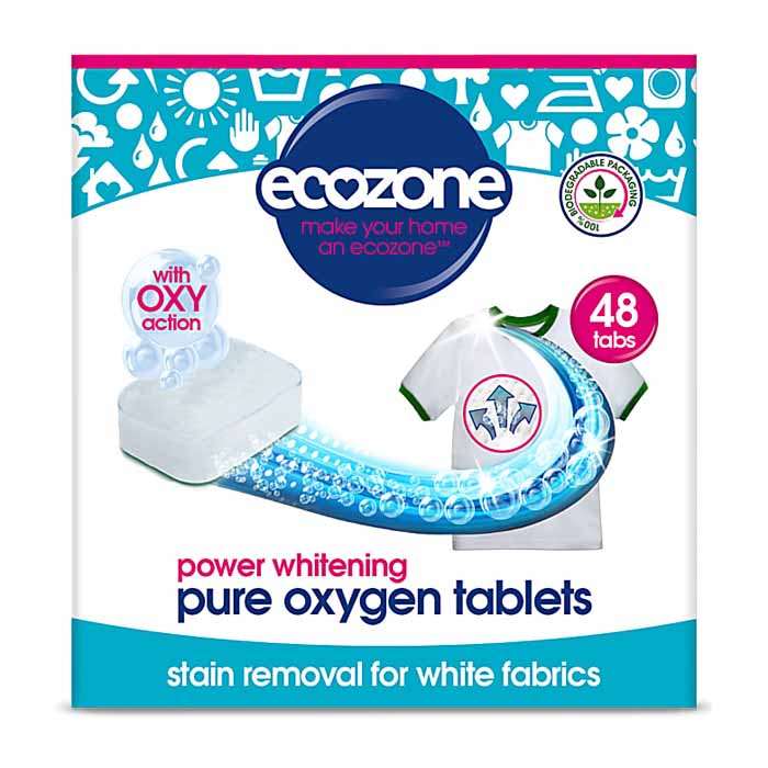 Ecozone - Pure Oxygen Tablets, 48 Tablets - Power Whitening