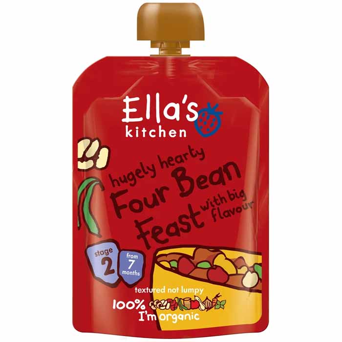 Ella's Kitchen - Four Bean Feast, 130g  Pack of 6