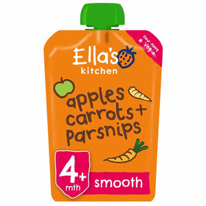 Ella's Kitchen - Organic Carrots, Apples & Parsnips, 120g | Pack of 7