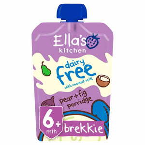 Ella's Kitchen - Organic Dairy Free Pear and Fig Porridge, 100g | Pack of 6