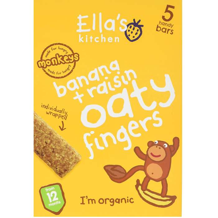 Ella's Kitchen - Organic Nibbly Fingers Banana & Raisin, 125g