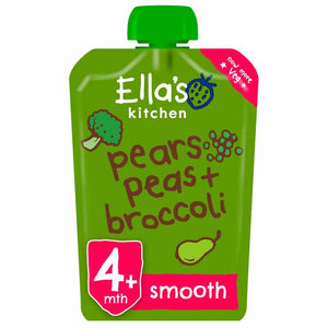 Ella's Kitchen - Organic Pears, Pea & Broccoli, 120g | Pack of 7