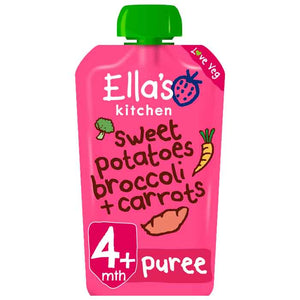 Ella's Kitchen - Organic Sweet Potato Broccoli & Carrot, 120g | Pack of 7