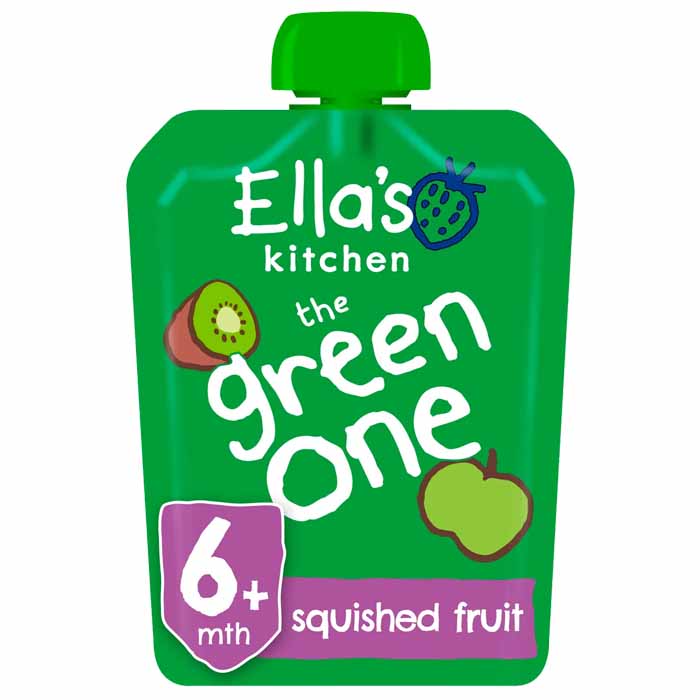Ella's Kitchen - Organic The Green One Smoothie Multipack, 90g  Pack of 6