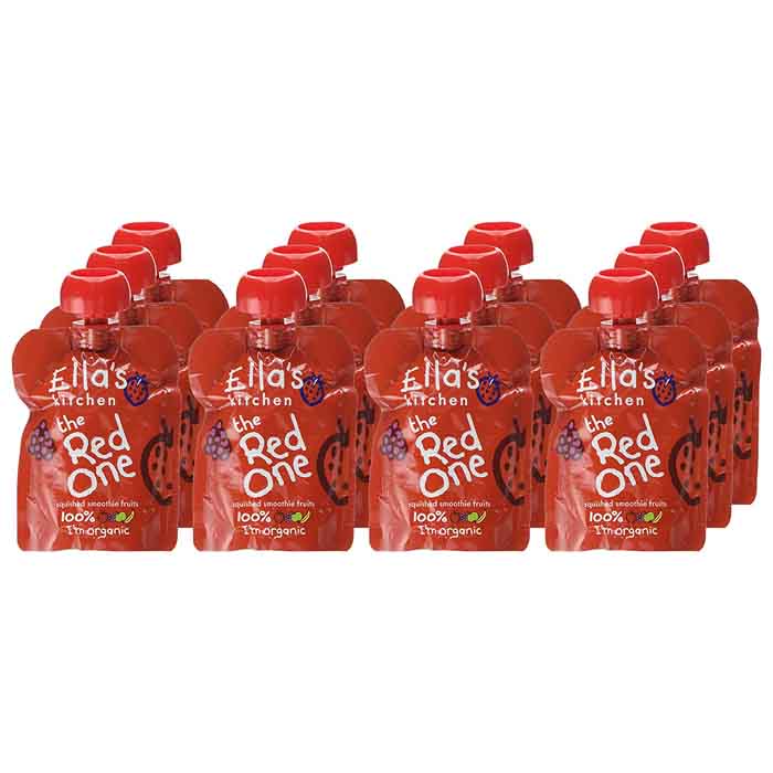 Ella's Kitchen - Organic The Red One Smoothie, 90g  Pack of 12
