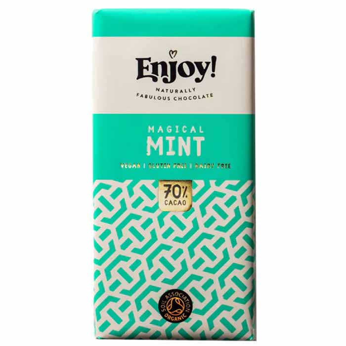 Enjoy! - 70% Dark Chocolate Bar - Magical Mint (1 Bar), 70g