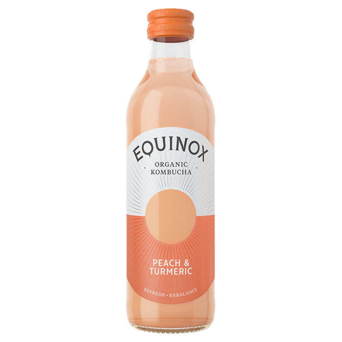 Equinox Kombucha - Organic Peach & Turmeric, 275ml