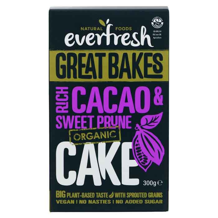 Everfresh - Organic Rich Cacao and Sweet Prune Cake, 300g  g